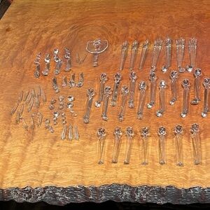 65 Piece Set of Crystal Cut Lead Glass Chandelier Prisms, Pendalogues, etc